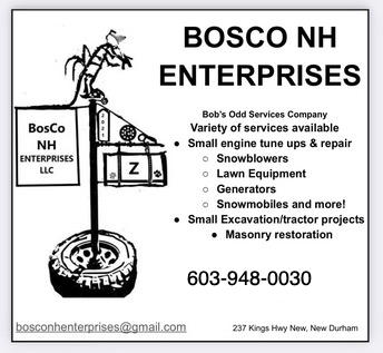 Bosco NH Enterprises small business Lakes Region New Hampshire